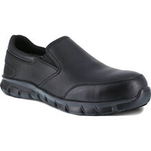 Reebok Sublite Cushion Work Men's Composite Toe Static Dissipative Slip-On Oxford Shoe