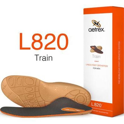 Aetrex Men's Train Flat/Low Arch Posted Orthotic, , large