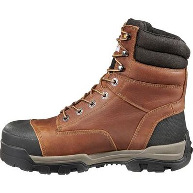 Carhartt 10 Inch Insulated Composite Toe EH PAC Boot Work Shoes Brown- Mens- Size 9