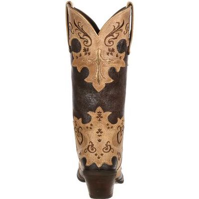 Crush™ by Durango® Women's Cross Overlay Western Boot, , large
