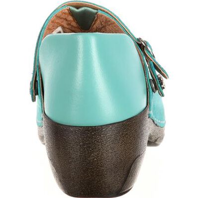 4EurSole Inspire Me Women's Western Embellished Leather Clog, , large