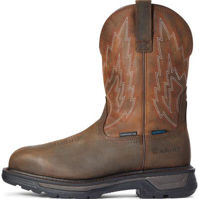 Ariat Big Rig Men's Composite Toe Electrical Hazard Waterproof Western Work Boot, , large
