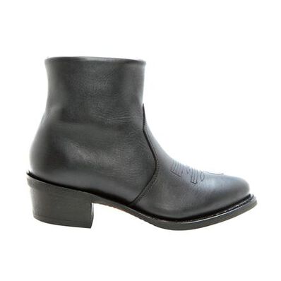 Durango® Boots: Men's Black Leather Side Zip Western Boots - Style #DB950