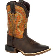 Lil' Durango® Rebel Pro™ Big Kid's Burnt Orange Western Boot