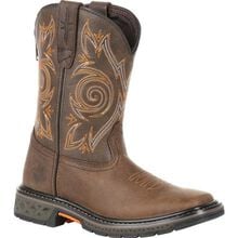 Georgia Boot Carbo-Tec LT Little Kids Brown Pull on Boot