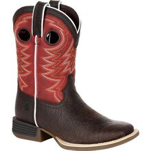 Durango® Lil' Rebel Pro™ Big Kid's Red Western Boot