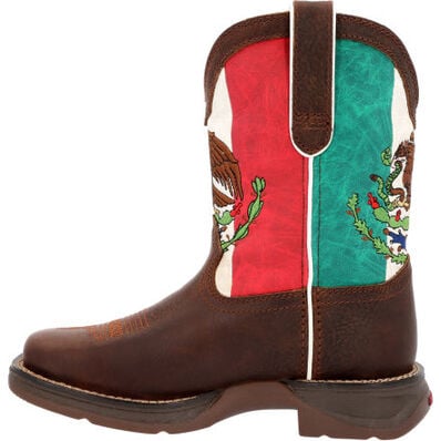Lil’ Rebel™ by Durango® Big Kids’ Mexican Flag Western Boot, , large