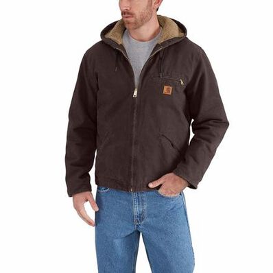 Carhartt Sandstone Sierra Sherpa-Lined Jacket, , large