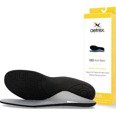 Aetrex ESD Unisex Static-Dissipative Medium/High Arch with Metatarsal Support Orthotic, , large