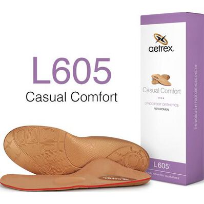 Aetrex Women's Casual Comfort Medium/High Arch Metarasal Support Orthotic, , large