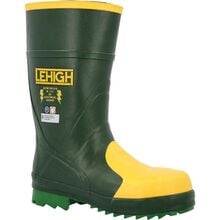 Lehigh Safety Shoes Unisex 12-Inch Steel Toe Dielectric Waterproof Rubber Work Boots