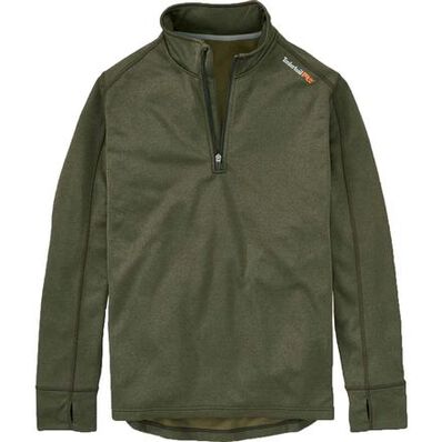 Timberland PRO Understory Quarter-Zip Fleece Shirt, GREEN, large