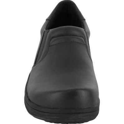 Easy WORKS by Easy Street Bind Women's Slip-Resistant Leather Slip-on Work Shoe, , large