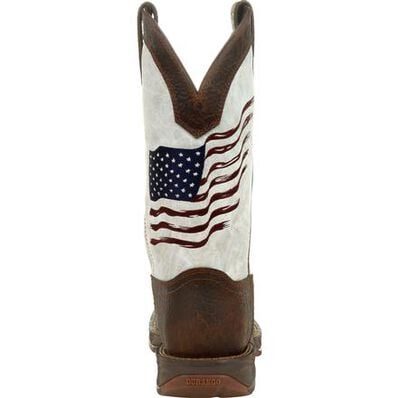 Rebel™ by Durango® Distressed Flag Embroidery Western Boot, , large