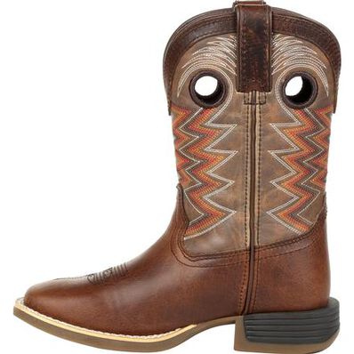 Durango® Lil' Rebel Pro™ Big Kid's Tiger Eye Western Boot, , large