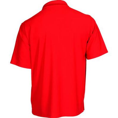 Rocky Logo Short-Sleeve Polo Shirt, RED, large