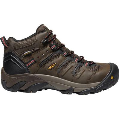 KEEN Utility® Lansing Mid Men's Steel Toe Electrical Hazard Waterproof Work Hiker, , large