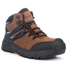 HOSS Stomp Men's 6 inch Aluminum Toe Electrical Hazard Waterproof Leather Work Hiker