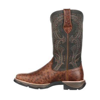 Lady Rebel™ by Durango® Women's Ostrich Embossed Pull-On Western Boot, , large