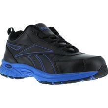 Reebok Ateron Men's Black Blue Steel Toe Work Athletic Shoe