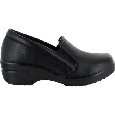 Easy WORKS by Easy Street Leeza Women's Slip-Resistant Slip-on Work Shoe, , large