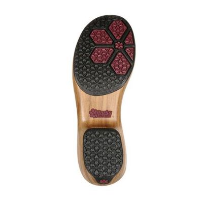 4Eursole Comfort 4Ever Women's Burgundy Patent Leather T-Strap Shoe, , large