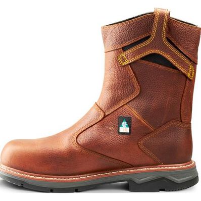Terra Patton Men's 10-inch CSA Aluminum Toe Puncture-Resisting Waterproof Pull-on Work Boot, , large