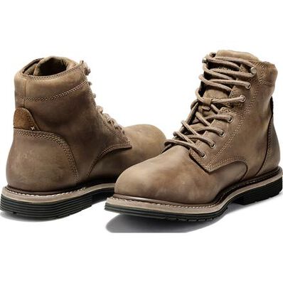 Timberland PRO Millworks Men's 6 Inch Electrical Hazard Waterproof Leather  Work Boot, A1S3Q