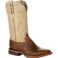 Durango® Premium Exotics™ Women's Full-Quill Ostrich Sunset Wheat Western Boot