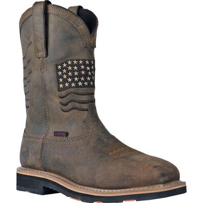 HOSS Rushmore Men's 11-inch Composite Toe Puncture-Resisting Waterproof Western Work Boot, , large