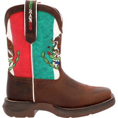 Lil’ Rebel™ by Durango® Big Kids’ Mexican Flag Western Boot, , large