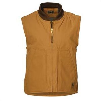 Berne Brown Quilt-Lined Duck Workman's Vest, , large
