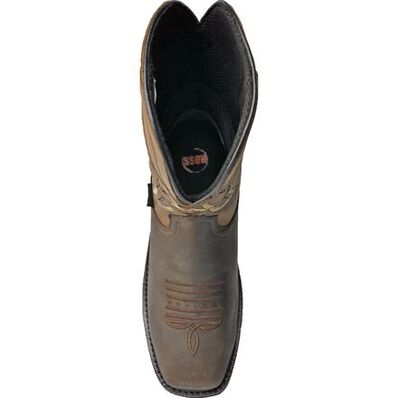 HOSS Showdown Men's 11-inch Composite Toe Puncture- Resisting Waterproof Western Work Boot, , large