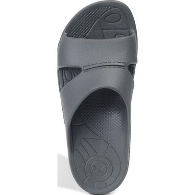 Aetrex Bali Men's Casual Charcoal Slide Slip-on Shoe, , large