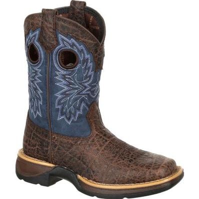 Lil' Rebel™ by Durango® Big Kids Faux Exotic Western Boot, , large