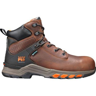 Timberland PRO Hypercharge Men's 6 inch Composite Toe Electrical Hazard Waterproof Leather Work Hiker, , large