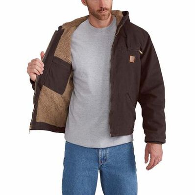 Carhartt Sandstone Sierra Sherpa-Lined Jacket, , large
