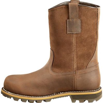 Carhartt Traditional Welt Men's Electrical Hazard Waterproof Leather Pull-on Work Boot, , large