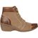 4EurSole Forte Women's Tan High Wedge Lacer Boot, , large