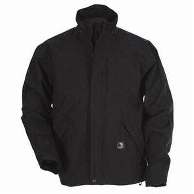 Berne Black Heavyweight Waterproof Breathable Nylon Jacket, , large