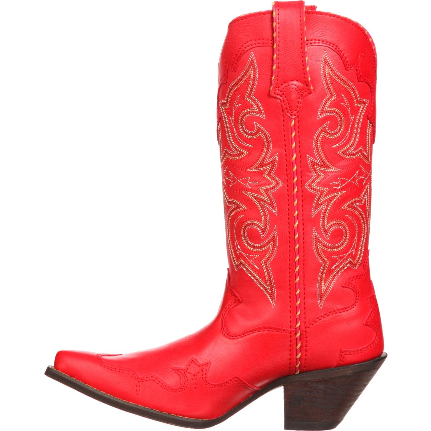 Women's 12-Inch Red Western Boots, Crush by Durango: RD3485