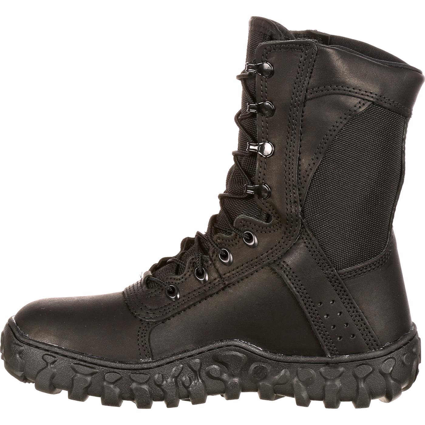 American-Made Black Military Boots, Rocky S2V FQ0000102