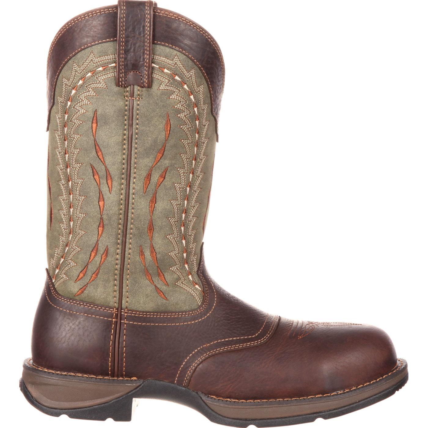 #DDB0107, Rebel by Durango Composite Toe Saddle Western Boot