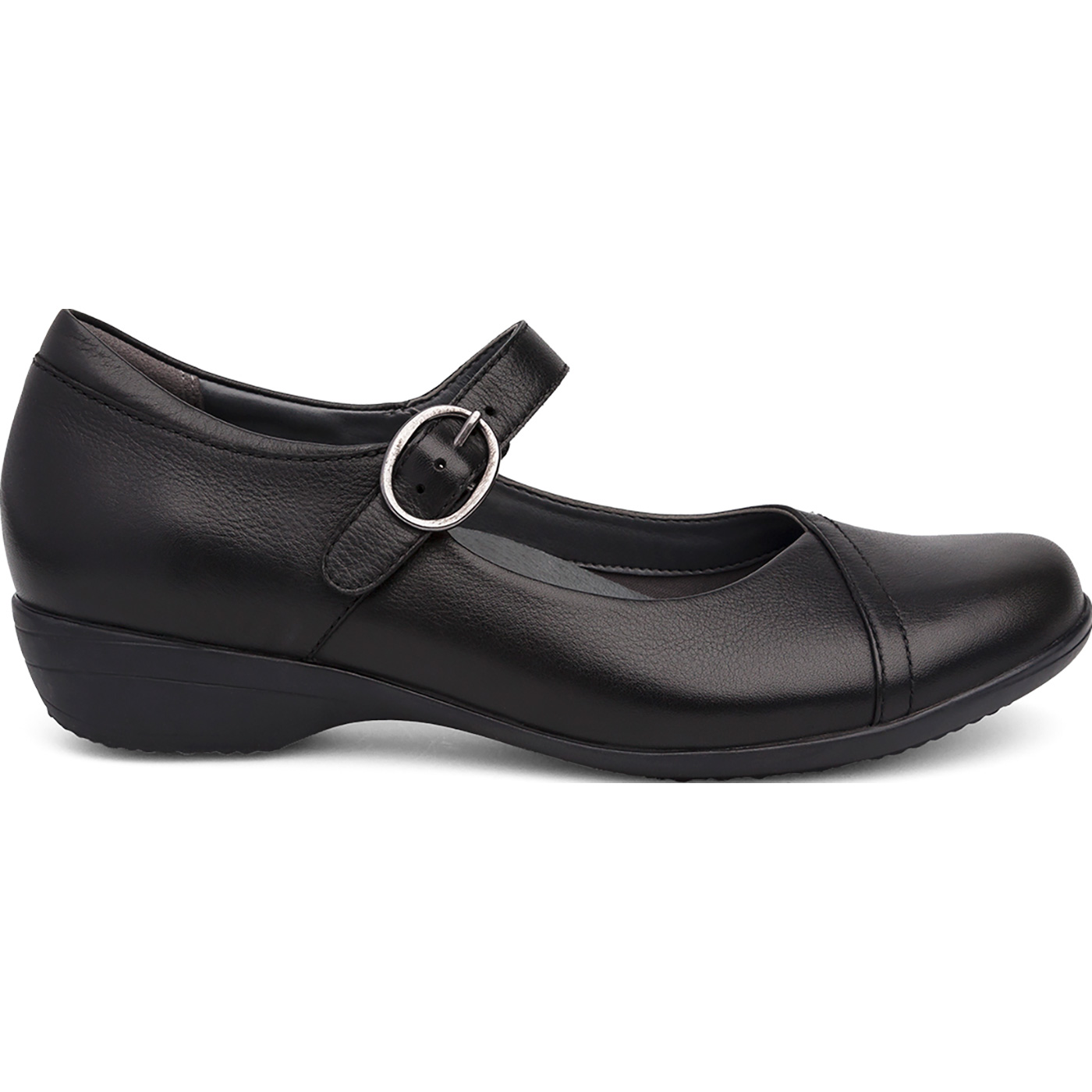 Dansko Fawna Women's Black Milled Nappa Leather Mary Jane Slip On Shoe ...