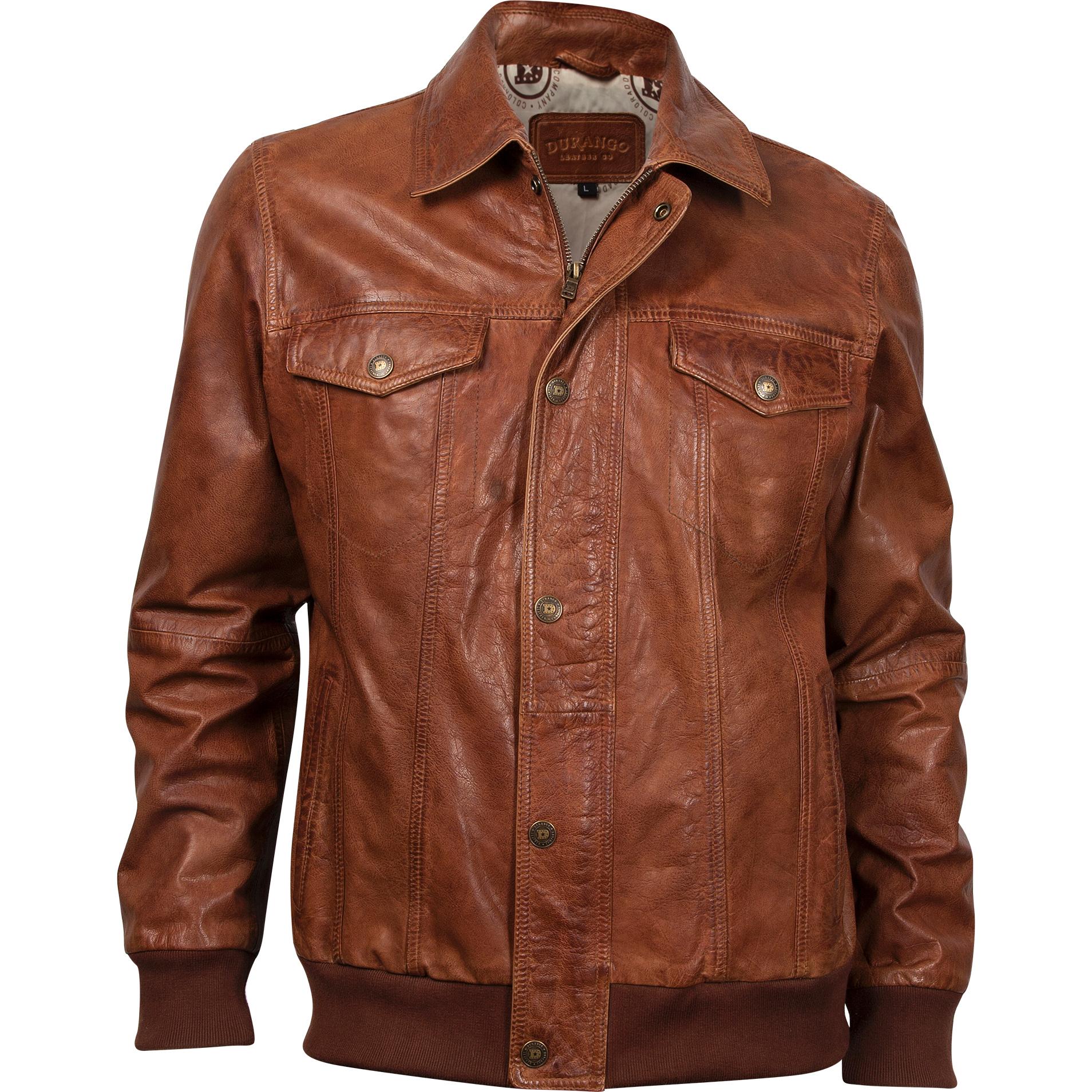 Men's Brown Cow Puncher Jacket, Durango Leather Company