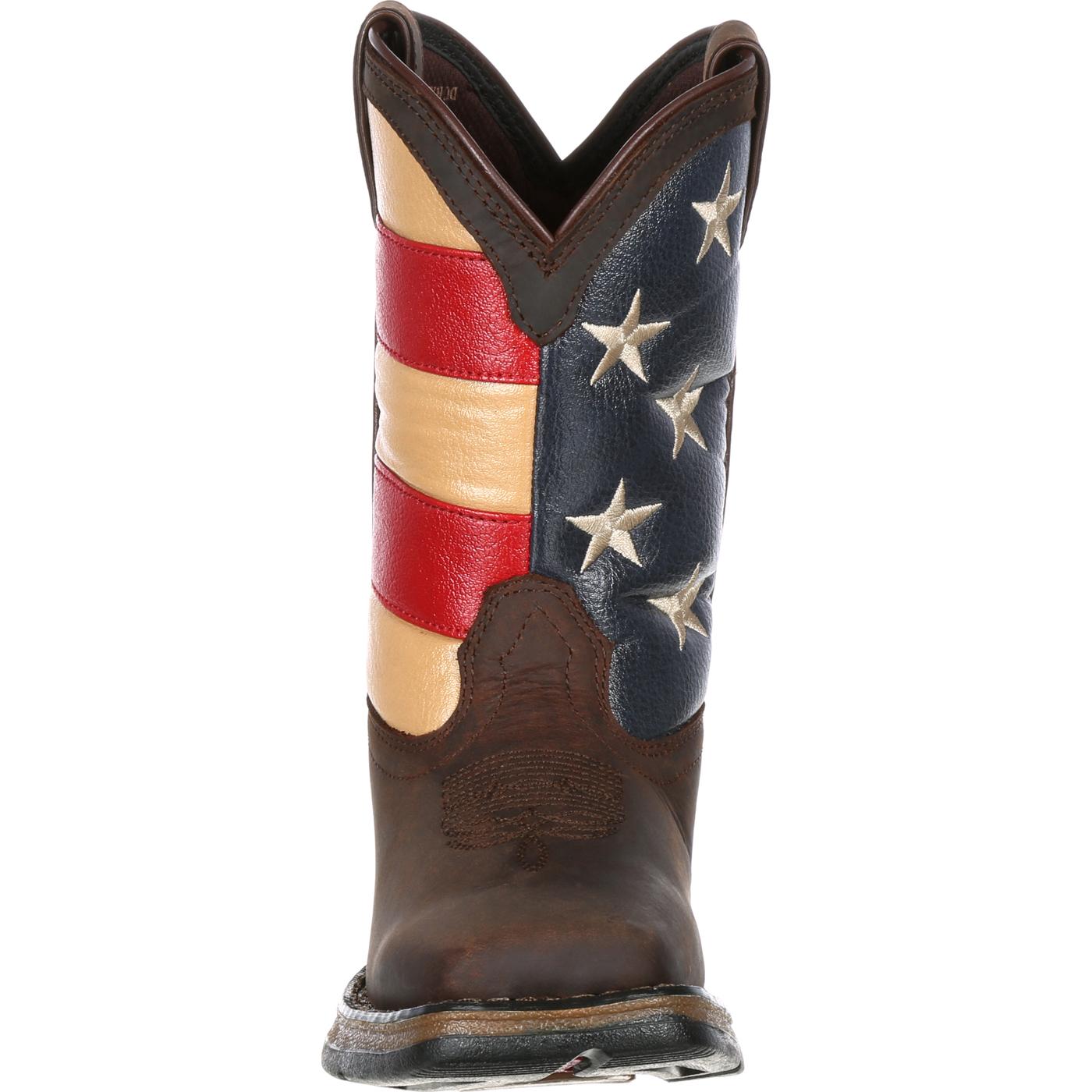 Big Kids' Flag Western Boots, Lil' Rebel by Durango DBT0160
