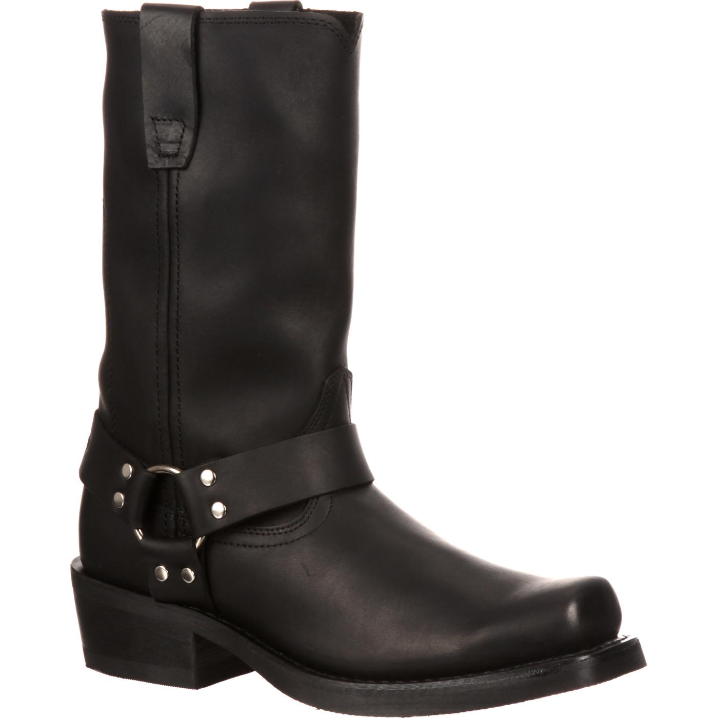 Men's 11-Inch Black Harness Boots, Durango: style DB510