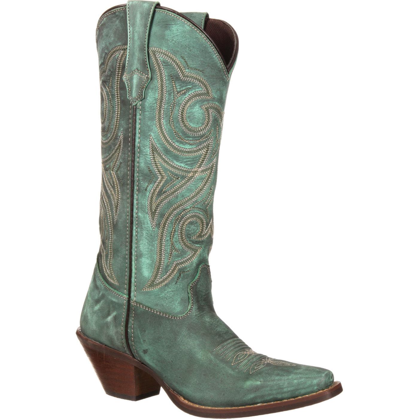 Crush by Durango Women's Marbled Turquoise Western Boot. Comfortable ...