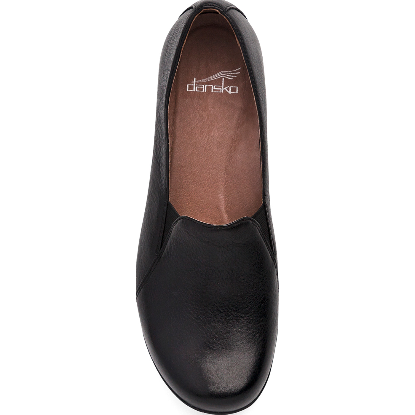 Dansko Farah Women's Black Milled Nappa Leather Slip On Shoes, 55020202